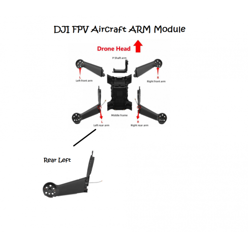 DJI FPV Aircraft Arm Module - Rear Left